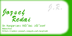 jozsef redai business card